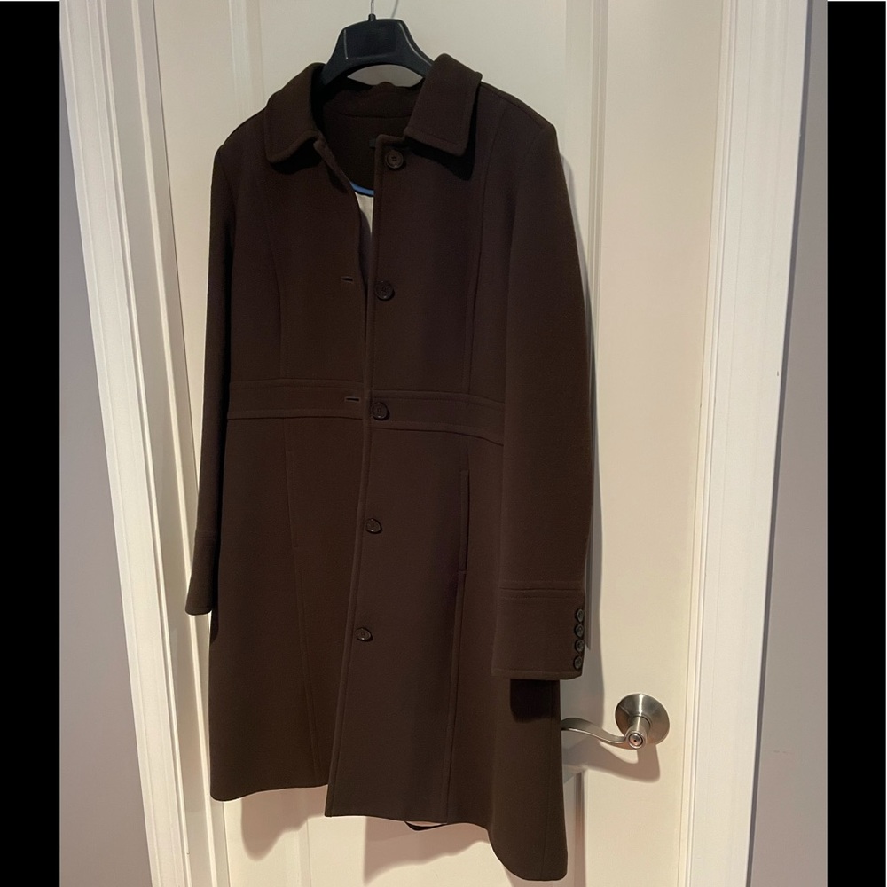 J.Crew Peacoat in Chocolate Brown with Thinsulate